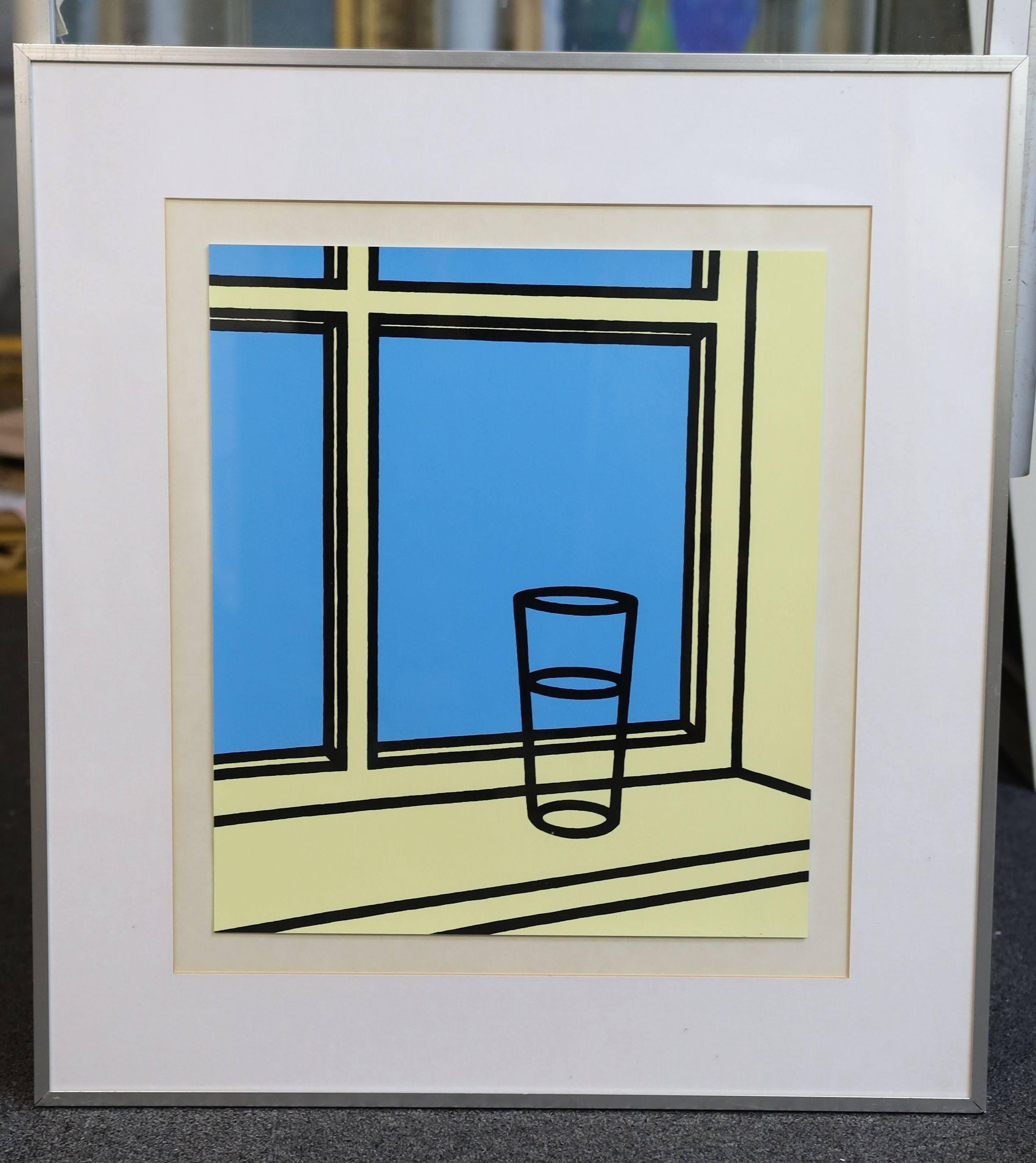 Patrick Caulfield (1936-2005), 'Oh Helen, I roam my room' from Some Poems of Jules Laforge, screenprint in colours, on Neobond, 40 x 35cm